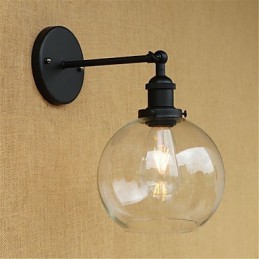 Country Retro Painting Feature for Mini Style Eye Protection Ambient Light Wall Sconces