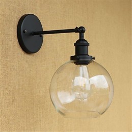 Country Retro Painting Feature for Mini Style Eye Protection Ambient Light Wall Sconces