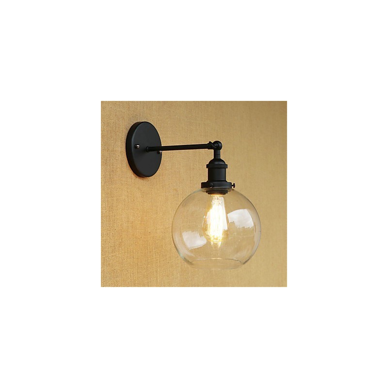 Country Retro Painting Feature for Mini Style Eye Protection Ambient Light Wall Sconces