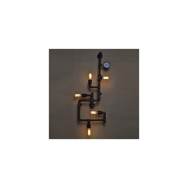 Loft Industrial Wall Lamps Antique Edison Wall lights with Bulbs Vintage Pipe Wall Lamp for Living Room Lighting