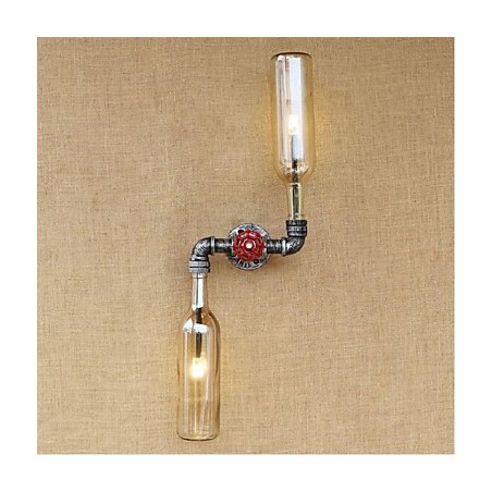 Rustic Lodge Brass Feature for Ambient Light Wall Sconces Wall Light Amber