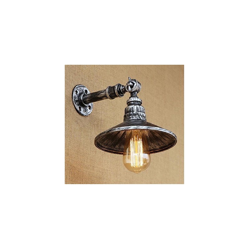 Industrial Style Nordic Water Pipe Wall Lamp Wall Light Silver