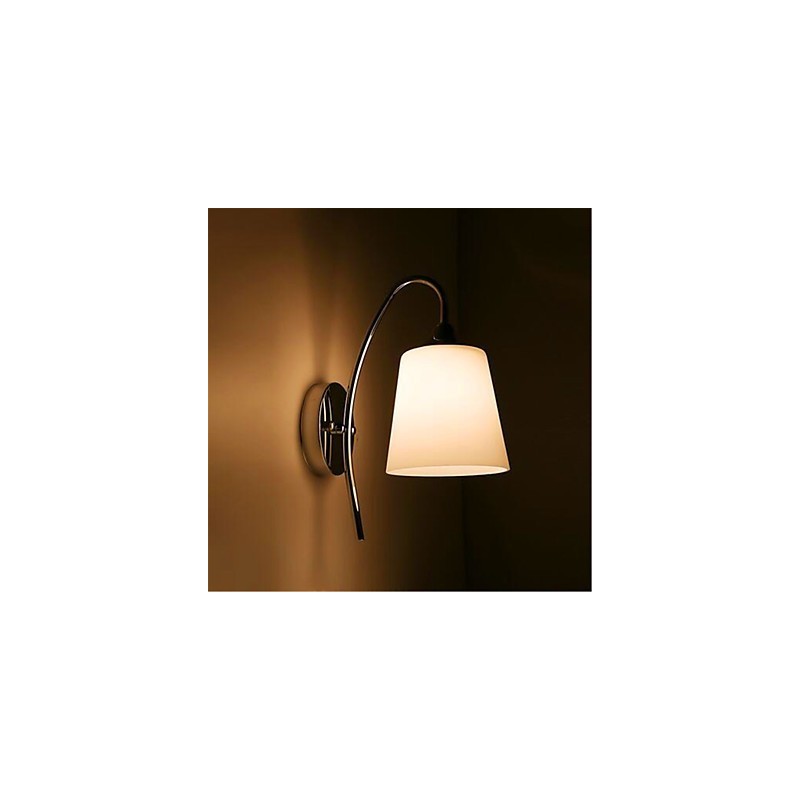 Modern Minimalist Glass Bedside Aisle Hotel Room Wall Lamp