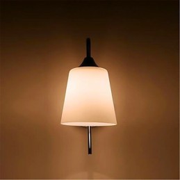 Modern Minimalist Glass Bedside Aisle Hotel Room Wall Lamp