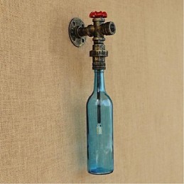 Wall Switch With Water Pipe Bottle Wall Light