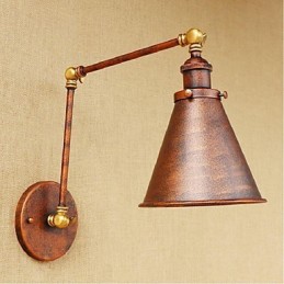 Long arm Half rust Retro Creative Nostalgic Retractable Folding Wall Sconces Wall Light