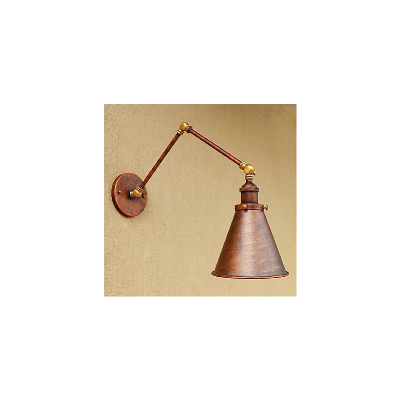 Long arm Half rust Retro Creative Nostalgic Retractable Folding Wall Sconces Wall Light