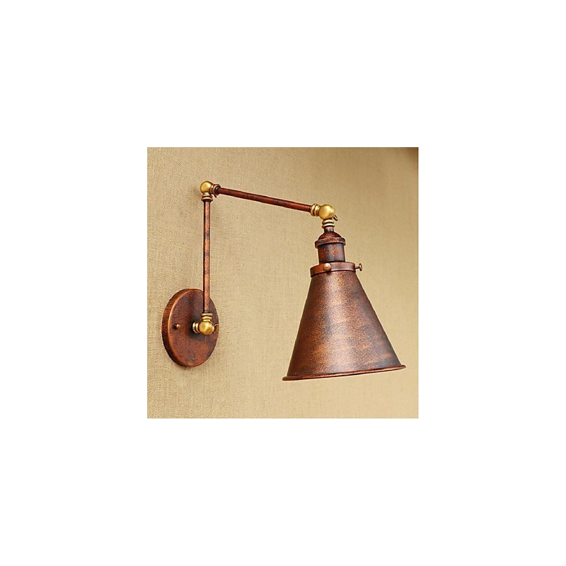 Long arm Half rust Retro Creative Nostalgic Retractable Folding Wall Sconces Wall Light