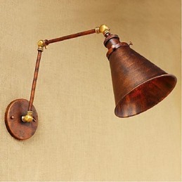 Long arm Half rust Retro Creative Nostalgic Retractable Folding Wall Sconces Wall Light
