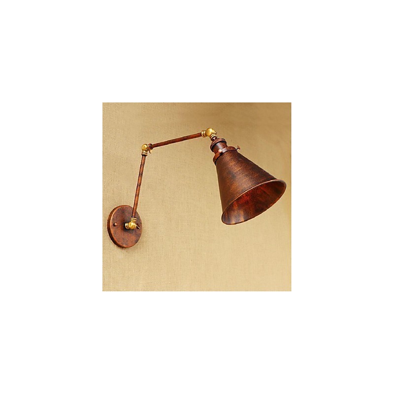 Long arm Half rust Retro Creative Nostalgic Retractable Folding Wall Sconces Wall Light