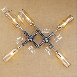 Rustic Lodge Painting Feature for Ambient Light Wall Sconces Wall Light