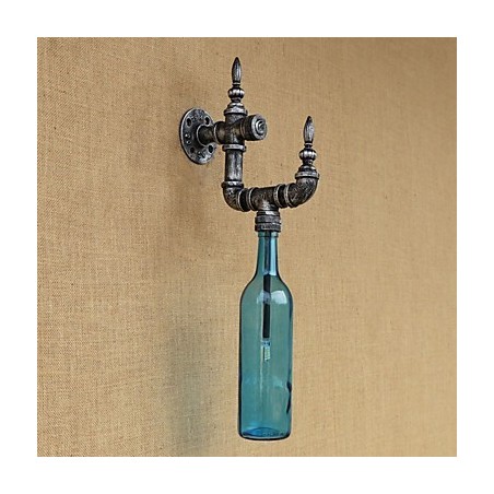 Retro Nostalgia With Personality Cafe Bar Restaurant Corridor Water Bottle Wall Lamp Switch