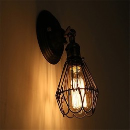 Retro Industrial Style Country Metal Wall Lights Restaurant Cafe Mini Wall Sconces