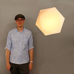 Creative White Diamond Glass Dome Light Absorb