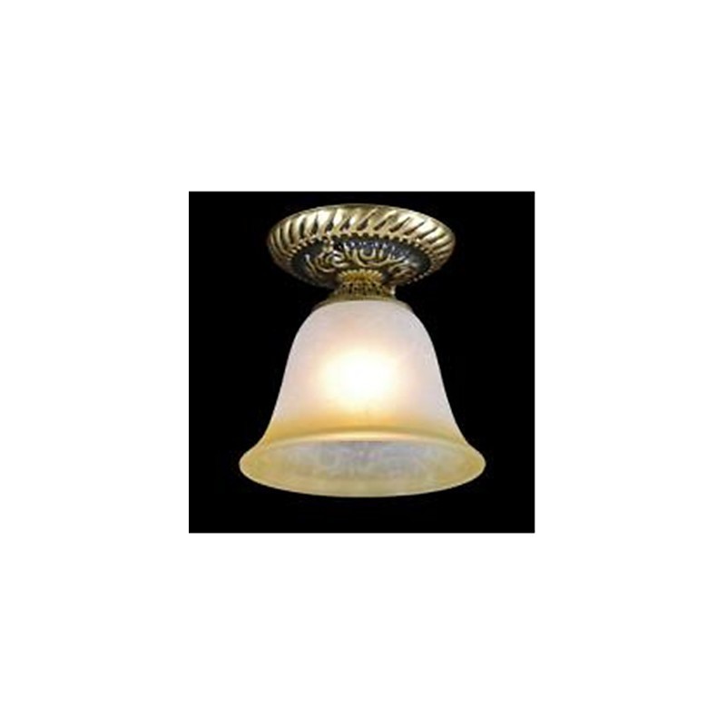 Traditional Classic Vintage Retro Bronze Metal Flush Mount