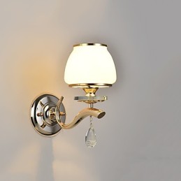 Modern Contemporary Electroplated Feature for Crystal Ambient Light Wall Sconces Wall Light