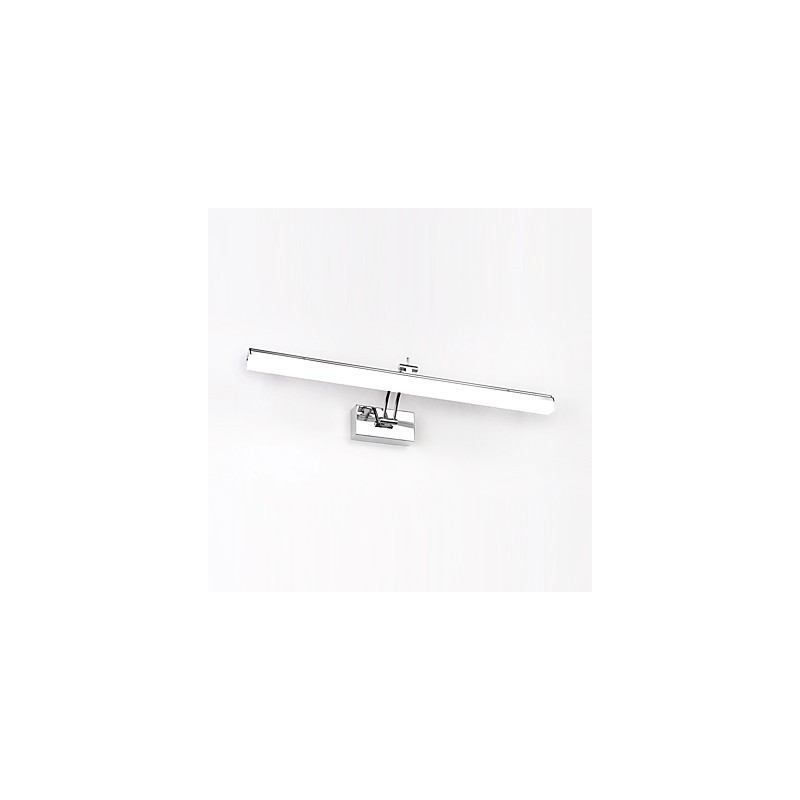 Integrated Modern Contemporary Chrome Feature for Ambient Light Bathroom Lighting Wall Light