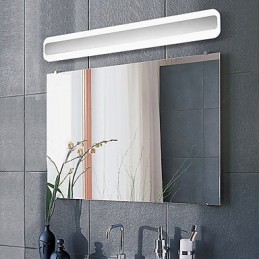 Modern Contemporary Chrome Feature for Ambient Light Bathroom Lighting Wall Light