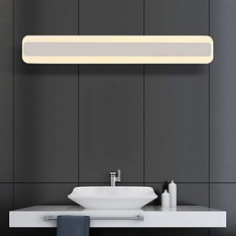 Modern Contemporary Chrome Feature for Ambient Light Bathroom Lighting Wall Light