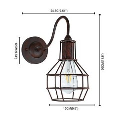 Wall Light Wall Sconces Wall Rust colored Retro Wall Lamp