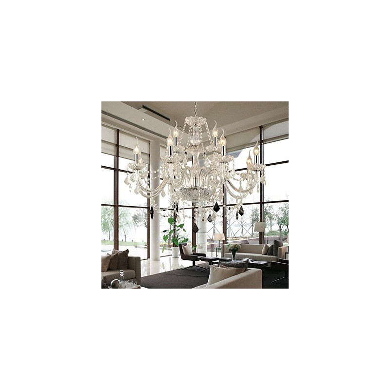 Modern Contemporary Crystal Glass Chandelier
