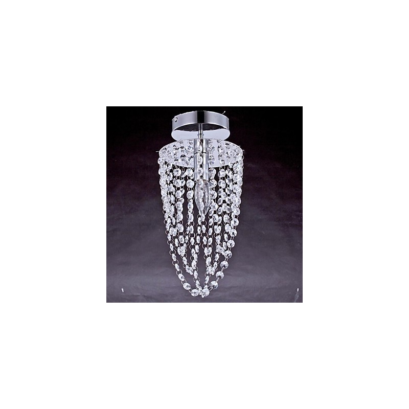 Ceiling Lamps 1 Light Crystal Artistic Stainless Steel Plating