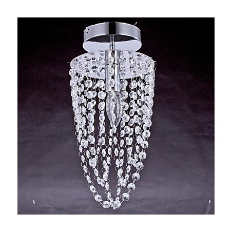 Ceiling Lamps 1 Light Crystal Artistic Stainless Steel Plating