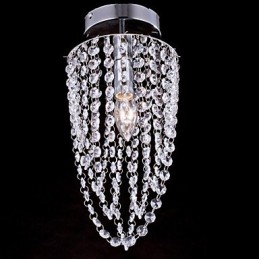 Ceiling Lamps 1 Light Crystal Artistic Stainless Steel Plating