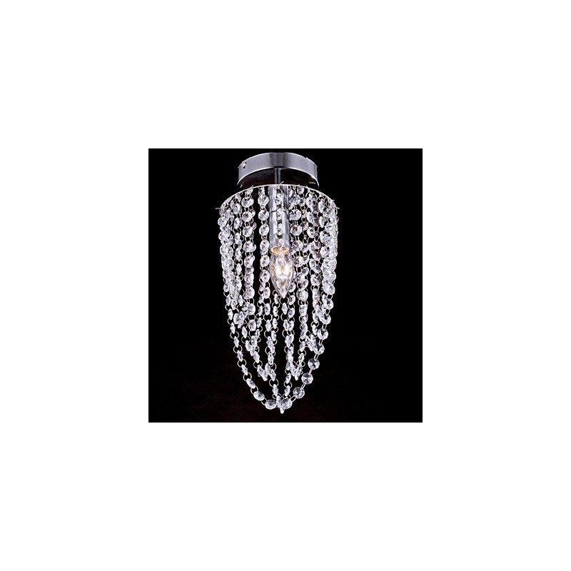 Ceiling Lamps 1 Light Crystal Artistic Stainless Steel Plating
