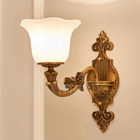 Single Light Traditional Classic Living Room Dining Room Bed Room Metal Luxury Indoor Wall Sconces