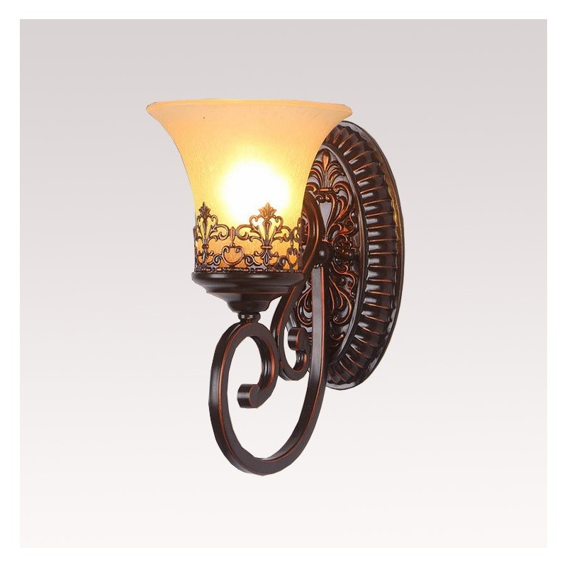 Single Light Rustic Lodge Living Room Dining Room Bed Room Metal Indoor Wall Sconces