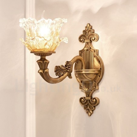 Single Light Traditional Classic Living Room Dining Room Bed Room Metal Luxury Indoor Wall Sconces