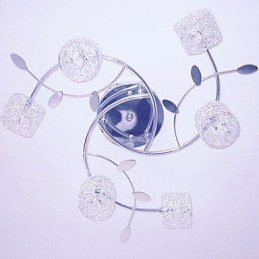 Modern Contemporary Crystal Electroplated Flush Mount