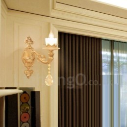 Single Light Traditional Classic Living Room Dining Room Bed Room Metal Luxury Indoor Wall Sconces