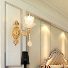 Single Light Traditional Classic Living Room Dining Room Bed Room Metal Luxury Indoor Wall Sconces