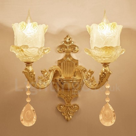 2 Light Traditional Classic Living Room Dining Room Bed Room Metal Indoor Wall Sconces