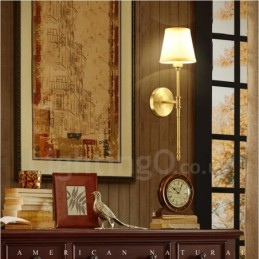 Single Light Traditional Classic Copper Indoor Wall Sconces