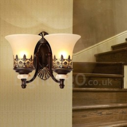2 Light Traditional Classic Living Room Dining Room Bed Room Metal Indoor Wall Sconces