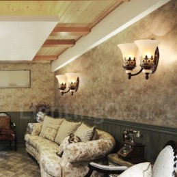 2 Light Traditional Classic Living Room Dining Room Bed Room Metal Indoor Wall Sconces