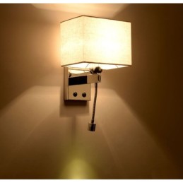 The Modern Hotel Room Reading Creative Fabric Corridor Balcony Bedside Lamp Wall Light