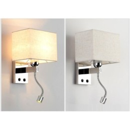 The Modern Hotel Room Reading Creative Fabric Corridor Balcony Bedside Lamp Wall Light