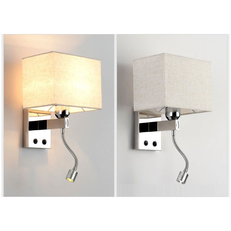 The Modern Hotel Room Reading Creative Fabric Corridor Balcony Bedside Lamp Wall Light