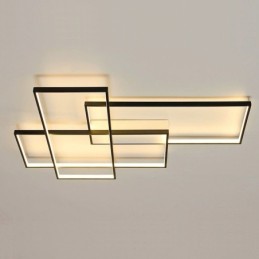 Modern Comtemporary Alumilium Painting Ceiling Light Flush Mount Wall Light with Remoter Dimmer for Living Room Bed Room