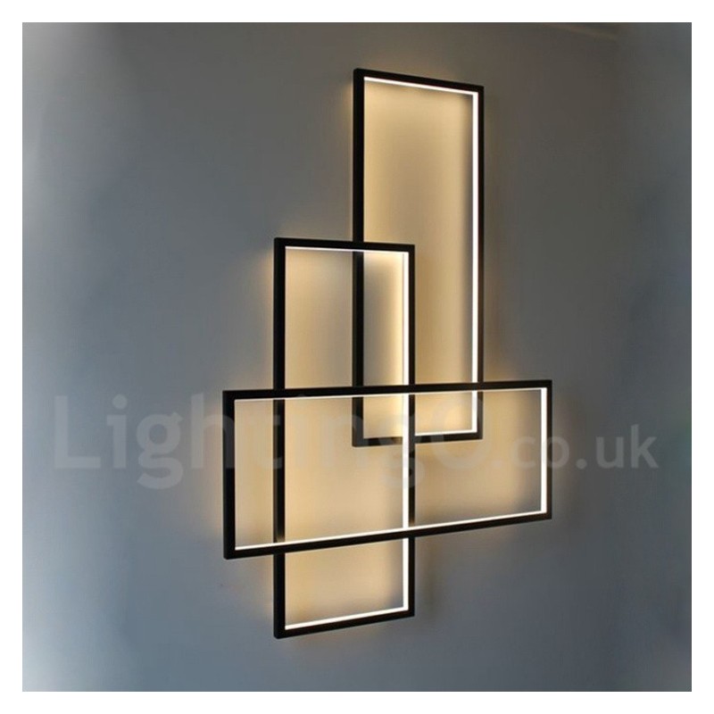 Modern Comtemporary Alumilium Painting Ceiling Light Flush Mount Wall Light with Remoter Dimmer for Living Room Bed Room