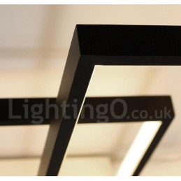 Modern Comtemporary Alumilium Painting Ceiling Light Flush Mount Wall Light with Remoter Dimmer for Living Room Bed Room