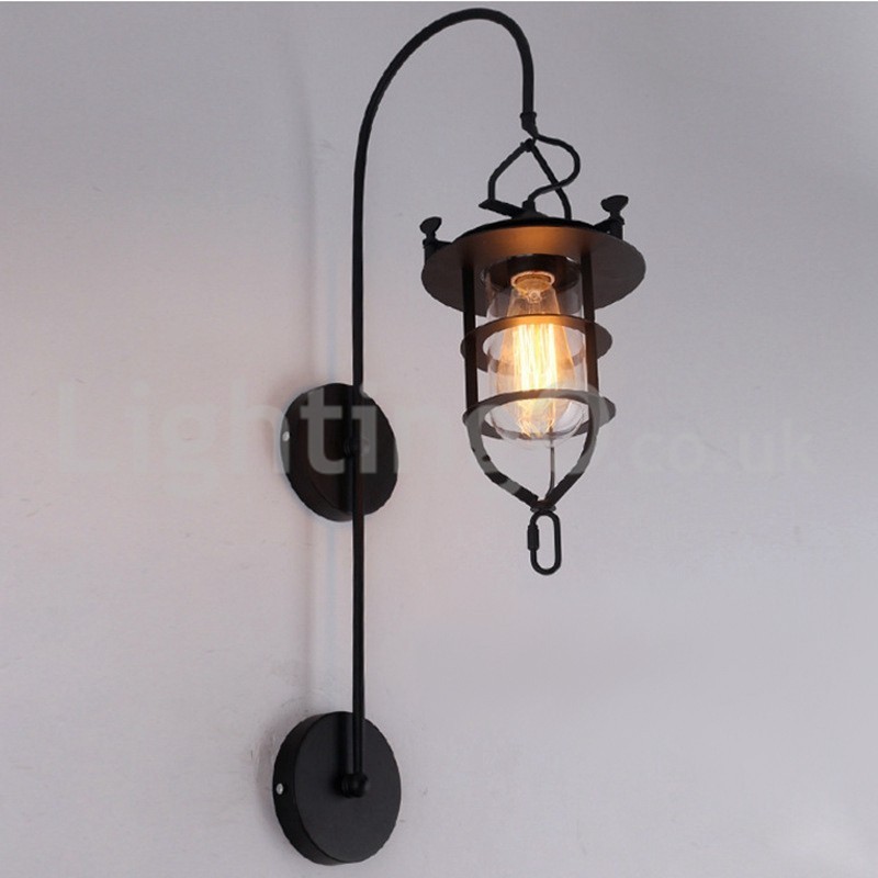 Retro Dock Wall Lamp Black Wharf Wall Lights Dock Sconce Restaurant Living Room Cafe Bar Clothing Store