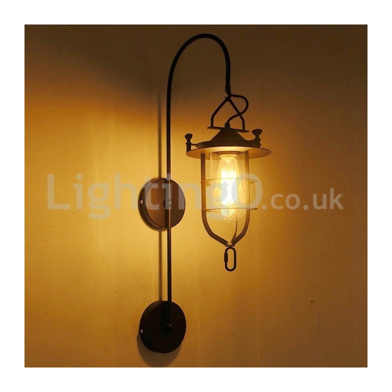 Retro Dock Wall Lamp Black Wharf Wall Lights Dock Sconce Restaurant Living Room Cafe Bar Clothing Store