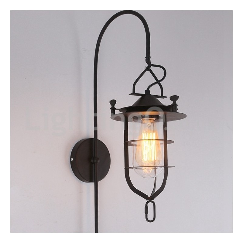 Retro Dock Wall Lamp Black Wharf Wall Lights Dock Sconce Restaurant Living Room Cafe Bar Clothing Store