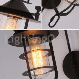 Retro Dock Wall Lamp Black Wharf Wall Lights Dock Sconce Restaurant Living Room Cafe Bar Clothing Store