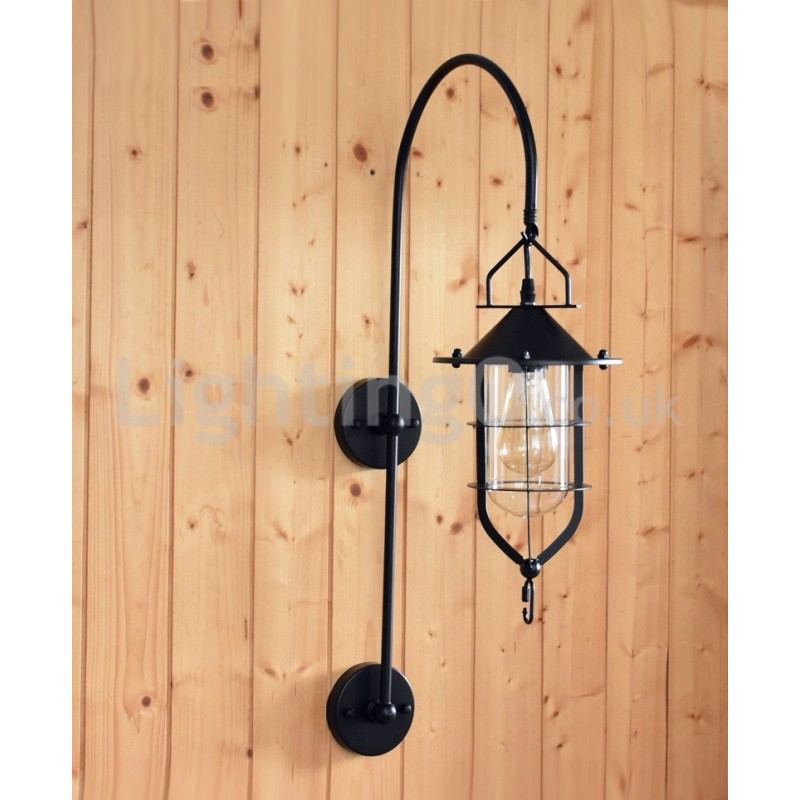 Retro Dock Wall Lamp Black Wharf Wall Lights Dock Sconce Restaurant Living Room Cafe Bar Clothing Store